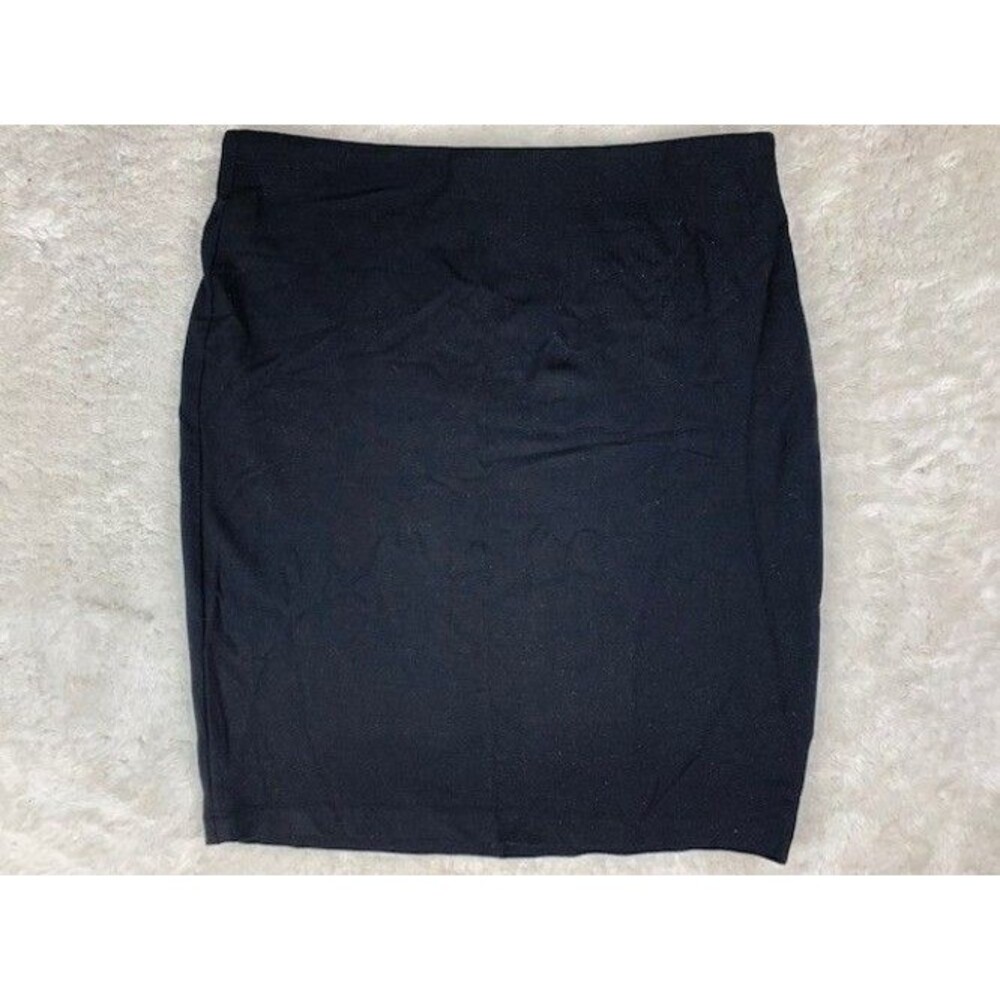 Premise Size 8 Womens Pencil Skirt Black Stretch Back Exposed Zip